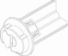 Luxaflex roller blind tube plug 1 X