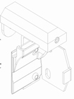 Luxaflex roller blind tilt and turn bracket with wire guide 1 X