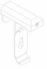 Luxaflex roller blind tilt and turn bracket for casette 1 X