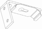 Luxaflex cassette roller blind ceiling mounting clip 1 X