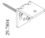 Luxaflex extension bracket 25mm for Plissé Duette blinds 