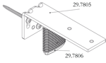 Luxaflex extension bracket 70mm for Plissé Duette blinds 