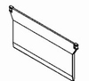 Verticale stoffenlamel bodemplaat 